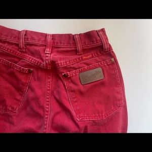 Vintage red Wranglers!